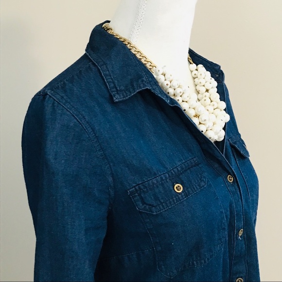 Old Navy Chambray Shirt Dress - Picture 5 of 7